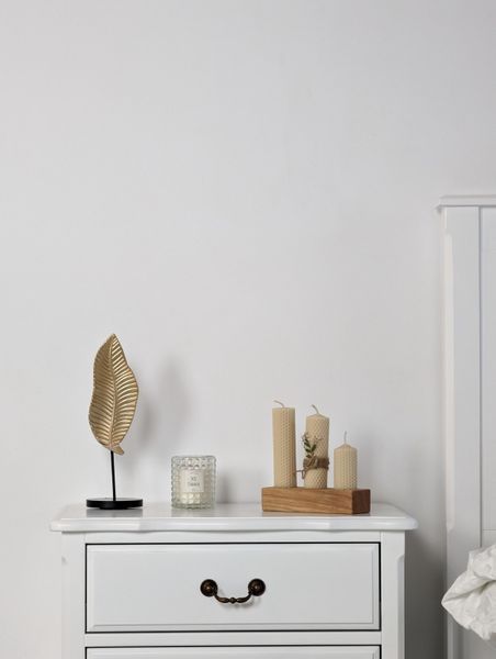 White wooden nightstand "Monet" in Provence style photo