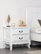 White wooden nightstand "Monet" in Provence style *71080 photo 3