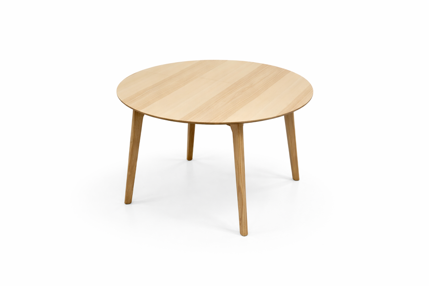 Round dining table &ldquo;Jim&rdquo; 90 cm made of ash wood photo