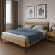 "Loft" double bed made of natural ash wood 160х200 cm