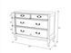 White wooden dresser "Mone" with ash top *72130 photo 11