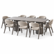 Oscar + 8 Jim Large Dining Set: 250&times;100 cm Table with Armchairs for the Kitchen
