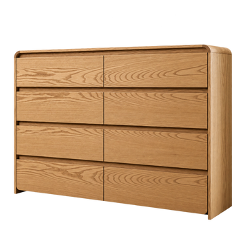 Wooden chest of drawers &ldquo;Urus&rdquo; with 8 drawers made of solid ash photo