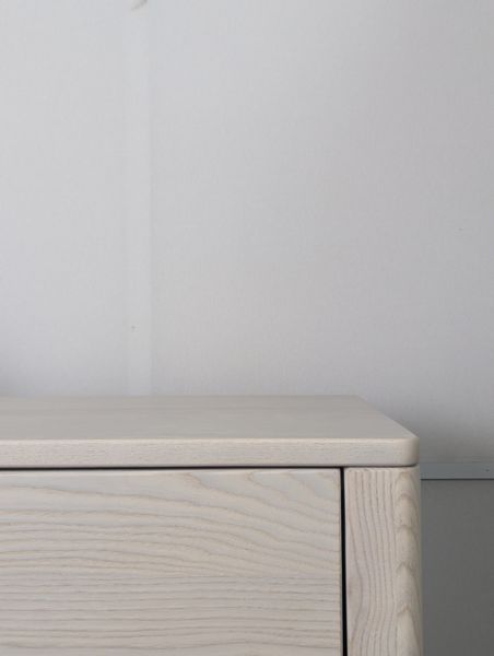 Ash wood chest of drawers "Eco" with 6 drawers for bedroom Blum photo