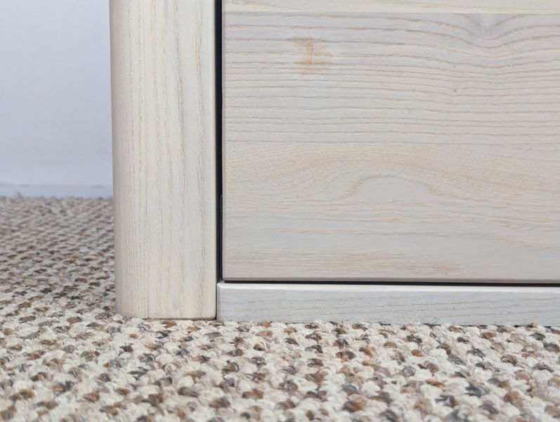 Ash wood chest of drawers "Eco" with 6 drawers for bedroom Blum photo
