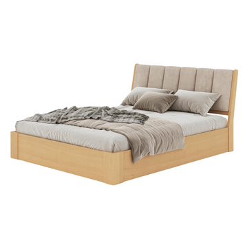 &ldquo;Catherine&rdquo; Double Bed with Lift-Up Mechanism made of Solid Wood photo