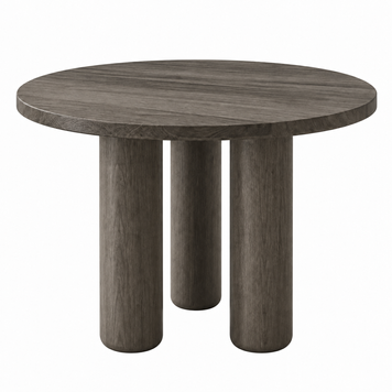 &ldquo;Rio&rdquo; Round Kitchen Table Made of Solid Ash with Three Legs  photo