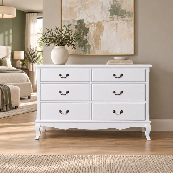 Wooden dresser "Monet" in Provencal style with 6 drawers photo