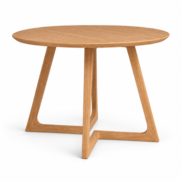 Motiv Round Wooden Dining Table for Kitchen and Dining Room photo