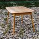 Stone Extendable Dining Table Made of Solid Oak Wood for Kitchen