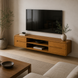 "Nord" Wall-Mounted TV Stand with 2 Doors for Living Room