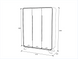 Three-door wardrobe "Nord" made of natural ash wood ND-15 photo 5