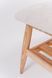 "Merli" bench made of solid wood for the living room