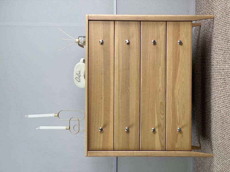 Wooden dresser "Hygge" in Scandinavian style Ash wood photo