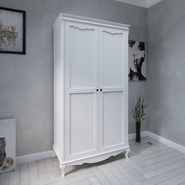 Two-door "Monet" cabinet made of natural wood. photo