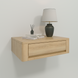 "Eco" Wall-Mounted Bedside Table Made of Solid Ash Wood