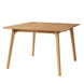Square kitchen table "Jim" 100х100 made of solid ash wood