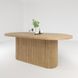Oval table "Scandi" made of natural wood.