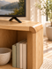 Nord Modern Solid Ash Wood TV Stand with Open Shelves for the Living Room NORD - 119 photo 7