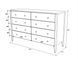 Wooden chest of drawers "Hygge" with 8 drawers in Scandinavian style *52130 photo 6